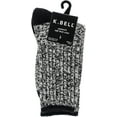 thumbnail image 2 of Soft Marl Boot Socks - Black, 2 of 2