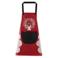 thumbnail image 1 of Delantal Bolsillo PVC Babero ajustable Sin mangas Delantal de cocina para el hogar Accesorio de cocina, Tipo 1, Rojo Methold HA003449-04, 1 of 6
