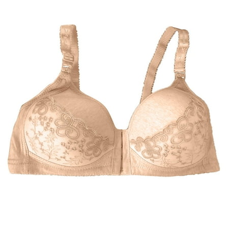 Sngxgn Women s Push up Lace Bra Underwire Plunge Full Coverage Bras (Beige 44)