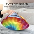 thumbnail image 5 of Coolnut Colorful Tie Dyeing Pillowcase for Hair and Skin Silk Pillowcase Queen Size 20×30in, Soft and Breathable Slippery Satin Pillowcase Covers for Sleep Decor Giftsation 691, 5 of 7