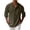 Kizanda-Green-a, variant on Kizanda Men Half Button Work Shirt with Chest Pockets Pullover Lightweight Stand Collar Work Comfy Office Shirt Long Sleeve Fall Winter Business Casual Top for Men L