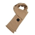 thumbnail image 2 of USB Powered Heated Scarf for Men and Women, Electric Warming Scarf, Soft Winter Neck Warmer, Rechargeable Cold Weather Scarf, Unisex Heating Scarf, Smart Warming Scarf - Khaki, 2 of 9