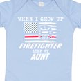thumbnail image 4 of Inktastic When I Grow Up I Want to Be a Firefighter Like My Aunt Boys or Girls Baby Bodysuit, 4 of 5