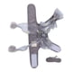 thumbnail image 4 of Juego de arnés y correa para gato, chaleco transpirable con lazo de hada, cuerda para gato para caminar al aire libre, gris hada L, 4 of 5