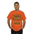 thumbnail image 6 of DJH Apparel | Easily Distracted By Orange & Green Sports Unisex Cotton Tee, 6 of 6
