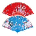 thumbnail image 1 of Abanico plegable de flores estilo dulce,Ventiladores plegables estilo dulce,Ventiladores de mano mujer,Ventilador plegable Colth,Ventilador plegable azul rojo,Abanico de Plástico Oriental, 1 of 9