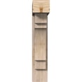 thumbnail image 2 of Ekena Millwork 7 1/2"W x 26"D x 38"H Merced Block Smooth Bracket w/ Offset Brace, Douglas Fir, 2 of 25