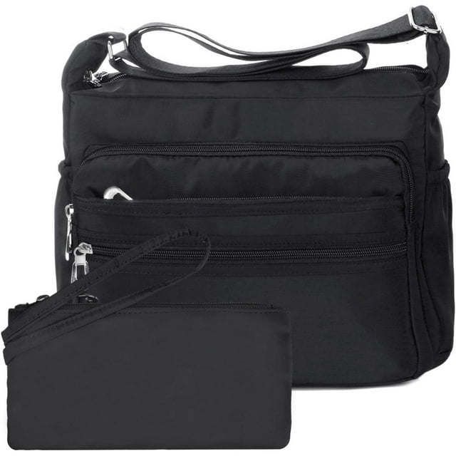 Bolso de hombro para mujer, ligero, tipo bandolera, pequeño, de nailon