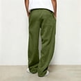 thumbnail image 5 of Qiyinn Man Fashion Casual Comfy Solid Color Loose Summer Drawstring Pockets Pants, 5 of 5