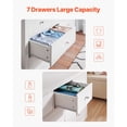 thumbnail image 4 of YKITRD Wooden 7-Drawer Chest with Sliding Mechanism Modern Storage Cabinet, 4 of 12