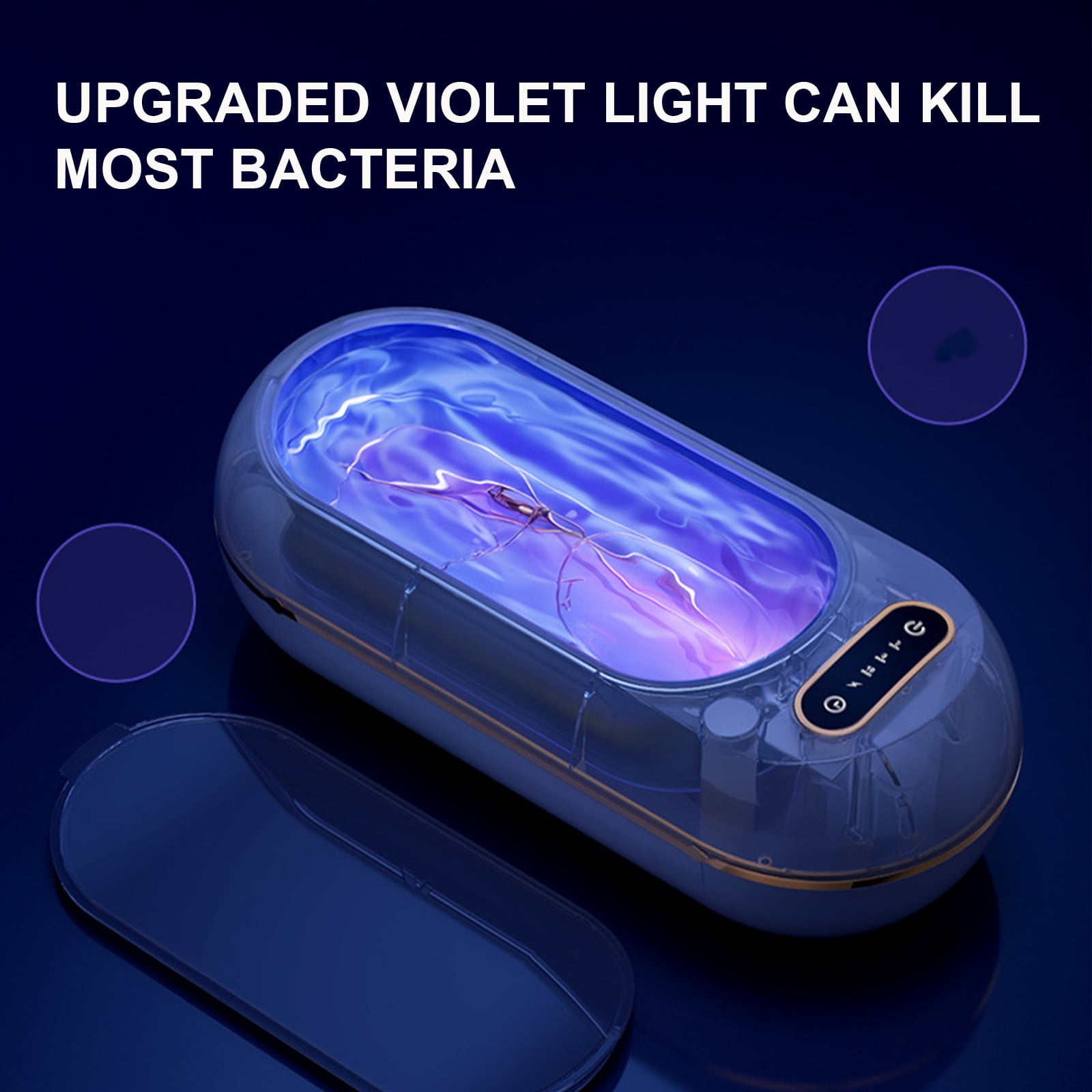 Yhmxh Ultrasonic Jewelry Cleaner, 48KHz Professional Chargeable Ultrasonic Cleaner with Digital Timer, Jewelry Ultrasonic Machine for Eyeglasses, Watch, Ring, Dentures, Dental Retainer, Jewelry