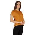 thumbnail image 3 of Inkmeso T-shirt à Épaules Tombantes et Col Rond pour Femmes, Coupe Décontractée pour l'Été, 3 of 7