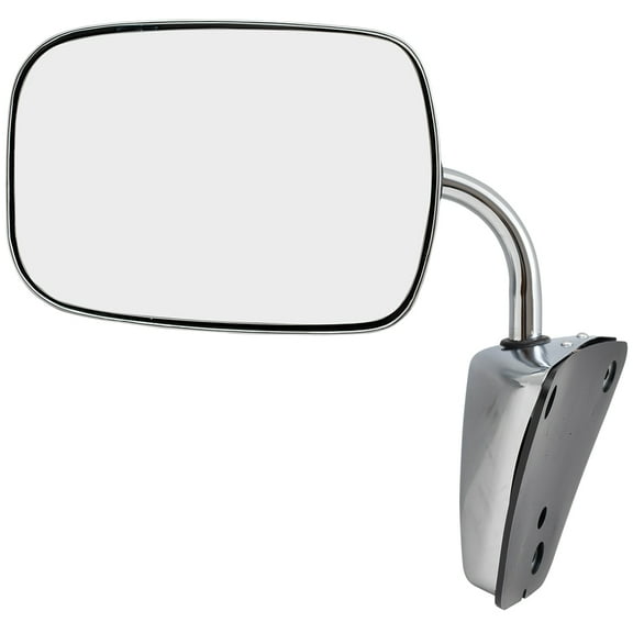 Brock Manual Mirror for 1975-1986 C10 Stainless Steel L=R Low Mount Manual Fold 996220