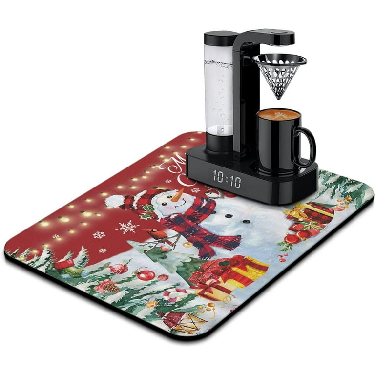  Coffee Mats for Countertop Merry Christmas 16x18