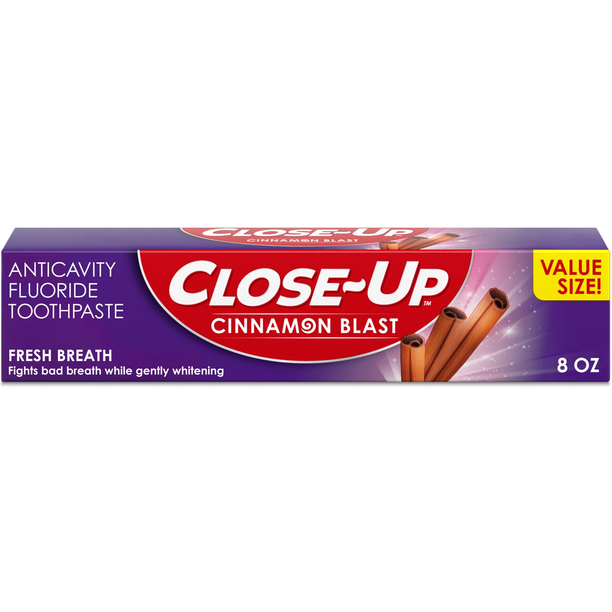Close-Up Anticavity Toothpaste with Fluoride, Cinnamon Blast flavor, 8 oz