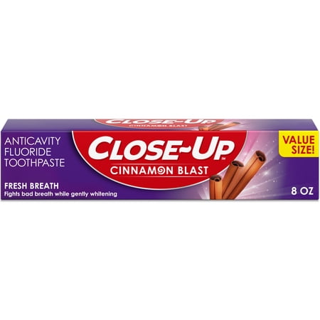 Close-Up Anticavity Toothpaste with Fluoride, Cinnamon Blast flavor, 8 oz