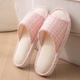 thumbnail image 2 of Busydd Soft Sole Women's Indoor Slippers Open Toe Slip on Shoes Casual Comfortable Home House Slippers 38, 2 of 7