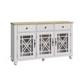 thumbnail image 4 of FESTIVO 55" Vintage Style Kitchen Buffet Sideboard Cabinet w/ Drawers - Grayish-white, 4 of 6