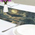 thumbnail image 4 of Yayeee Table Runner 70 inches Long Home Kitchen Dinning Party Decoration, Whale and Moon, 4 of 7