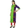 thumbnail image 2 of Phagun Ethnic Kurti Rayon Floral 3/4 Sleeve Bollywood Kurta Women Tunic Dress, 2 of 4