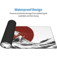 thumbnail image 5 of White Japanese Wave Gaming Mouse Pad XL Black Mountain Red Sun Painting Extended Big Large Desk Mat Non-Slip Rubber Base Stitched Edge Long Keyboard Mousepad for PC Computer Laptop,31.5×11.8 in, 5 of 6