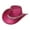 Pink Red, variant on Segolike Western Cowboy Hat Retro Cowgirl Hat for Role Playing Festival Pink