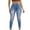 Blue, variant on Sngxgn Women's Ripped Skinny Jeans Distressed Stretchy Denim Pants(Blue,S)
