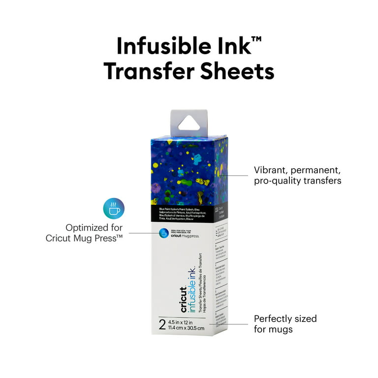 Rainbow Watercolor Splash Cricut Infusible Ink Transfer Sheets
