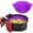 Purple 4M9, variant on Ke1Clo Round Air Fryer Tray under $5! Fryer Pot Baking Pan for Cooking Baking Dishwasher Safe Compact Storage and Heat Resistant