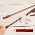 thumbnail image 4 of 2uds T40 Torx Barrena 1/4" Hexagonal Vástago 4" Longitud Magnético Seguridad Estrella Destornillador Eléctrica Herramienta, Rojo, 4 of 5