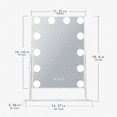 thumbnail image 4 of Fenchilin Vanity Makeup Mirror with Lights Metal Tabletop White 14.5" x 18.5", 4 of 14