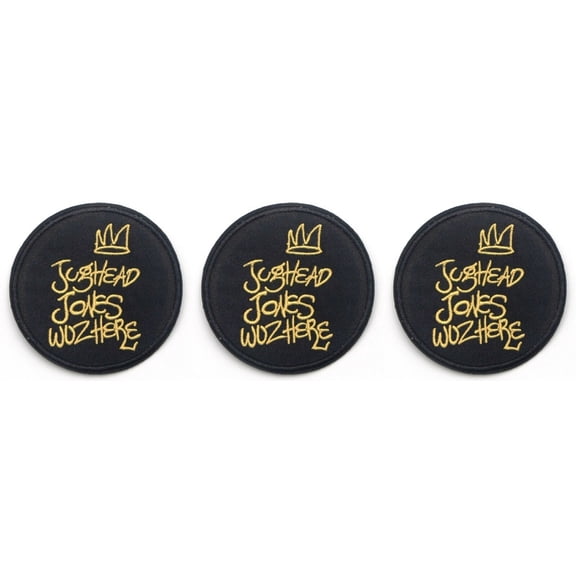 Riverdale TV Show Jughead Jones Wuz Here Embroidered Patch Set of 3 Patches