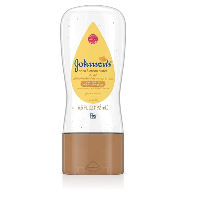 Gel hidratante para bebés Johnson's con manteca de karité y cacao