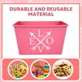 thumbnail image 4 of (2) Valentine's Day Rectangular Bins 12x8.5x7 in for Home Kitchen Cabinet Storage Organizer Vegetable Candies Cookies Holiday Goodies Basket Party Decor Gift Containers Set (Assortment May Vary), 4 of 7