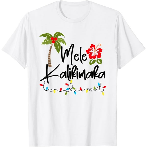 Mele Kalikimaka Tropical Christmas Hawaiian Xmas T-Shirt