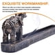 thumbnail image 3 of Tablero De Incienso Lineal Quemador De Varilla De Incienso Resina Retro Creativa Asiento De Incienso Elefante Dios Sándalo Palo De Madera De Agar Titular De Incienso Adorno Para El Hogar Inevent HA020417-00, 3 of 7