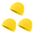 thumbnail image 2 of Sombreros para mujer Minnieouse gorro de punto unisex grueso y flexible Amarillo Type1 NO1, 2 of 6