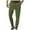 Green, variant on Men's Casual Pants Men Solid Color Casual Loose Button Up Pants European And Straight Leg Business Comfortable Trousers Green 3XL