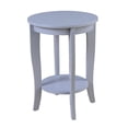 thumbnail image 2 of Convenience Concepts American Heritage Table d'Appoint Ronde, Fini Bois Gris, 2 of 4