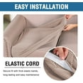 thumbnail image 5 of SEase 3 Piece  Sofa Covers  Stretch Individual Seat  Couch cushion covers Slipcover Sets Thick Jacquard Textured Twill Fabric, 5 of 15