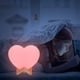 thumbnail image 2 of BRIGHTFUFU 1 Set Creativo Corazón en forma de noche lámpara de noche luz de noche luz romántica lámpara de escritorio, 2 of 8