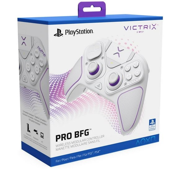 PDP Victrix Pro BFG Wireless Controller - White for PlayStation 5