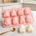 thumbnail image 4 of Santa Baking Mold Dessert Tray French Pudding Maker Holiday Decorating Cavity Nonstick Pan For Festive Winter Celebrations And Family Parties , Pink C, 4 of 6