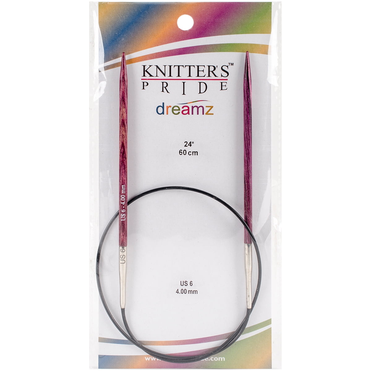 Dreamz Fixed Circular Needles 24'-Size 6/4mm