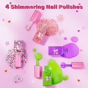 Kids Makeup Kit for Girl,2 In 1 Makeup Toys for Kids with Unicorn Cosmetic, Girl Toys Princess Children Play Makeup Kit with Cosmetic Case Christmas Birthday Gifts for Girls Age 4 5 6 7 8 Year Old.