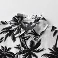 thumbnail image 5 of Boys Graphic Tees Child Toddler Boys Short Sleeve Hawaiian Style Summer Casual Gentleman Tops Beach Holiday Floral Shirts Summer Tops White 6 Months-9 Months, 5 of 7