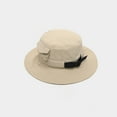 thumbnail image 4 of UTSJKR Women's Drawstring 2025 Fishing Hat Solid Pocket Stylish Bucket Cap Summer Spring Mountaineering Hats Big Brim Caps Beige, 4 of 9