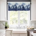 thumbnail image 3 of Retro Trees Plants Kitchen Curtains and Valances Set, Watercolor Gary Blue Mountain Forest Rod Pocket Window Valance 18 Inch Window Curtain Panels for Living Room Bedroom Laundry, 27.5x24in, 3 Pieces, 3 of 7