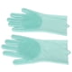 thumbnail image 3 of Guantes de aseo para mascotas, depilación, masaje, desmudamiento, silicona, baño, champú, guantes para perros y gatos, color verde, 3 of 14