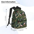 thumbnail image 4 of Haiem Flamingos And Palm Leaves Lightweight Backpack for School, Classic Basic Water Resistant Casual Daypack for Travel with Bottle Side Pockets, 4 of 8